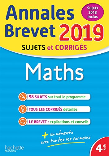 Annales Nouveau Brevet 2019 Maths