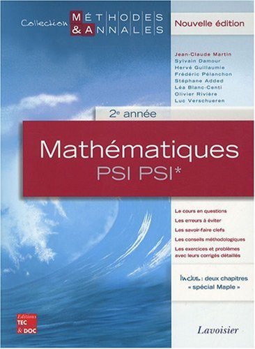 Mathématiques PSI PSI* 2e année: Licences scientifiques