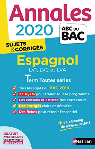 Annales ABC du Bac 2020 Espagnol Term L-ES-S