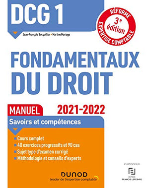 DCG 1 Fondamentaux du droit - Manuel - 2021/2022: Réforme Expertise comptable