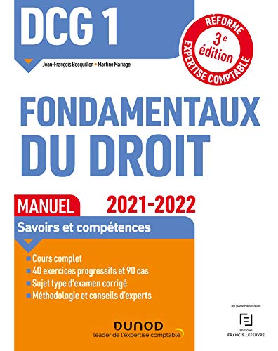 DCG 1 Fondamentaux du droit - Manuel - 2021/2022: Réforme Expertise comptable (2021-2022)