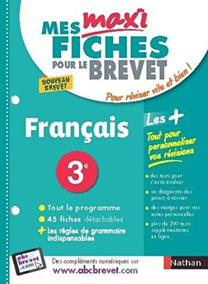 Mes maxi fiches français 3e