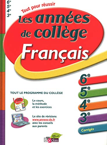 Les années de collège: Français