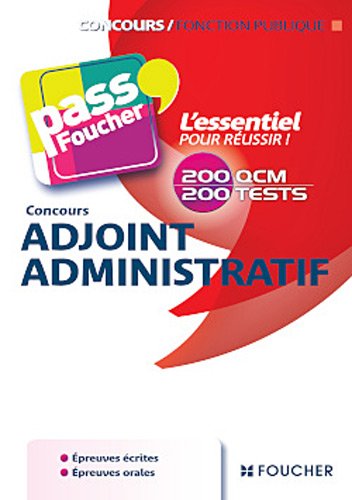 Concours adjoint administratif (état - Hospitalière - territoriale - ville de Paris)