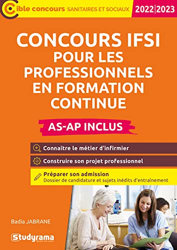 Concours IFSI pour les professionnels en formation continue – Tout-en-un (Concours 2022-2023)