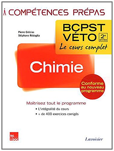 Chimie BCPST-Véto 2e année
