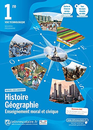 Histoire-Géographie Enseignement moral et civique 1re voie technologique