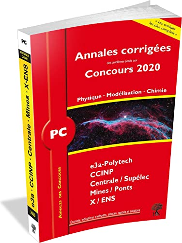 Annales corrigées Concours 2020 - PC Physique, Modélsiation - Chimie