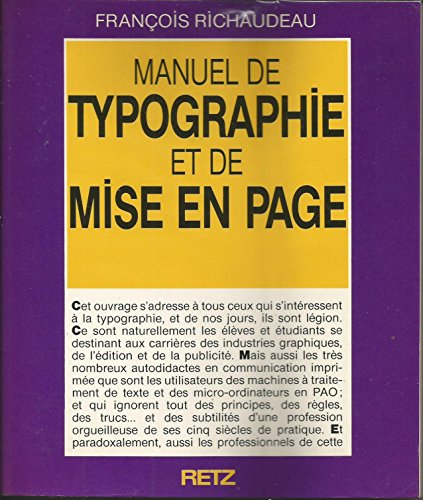 Manuel de typographie et de mise en page