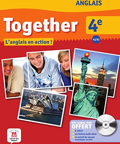 Together 4e - Livre de l’élève + DVD audio-vidéo: L'anglais en action !