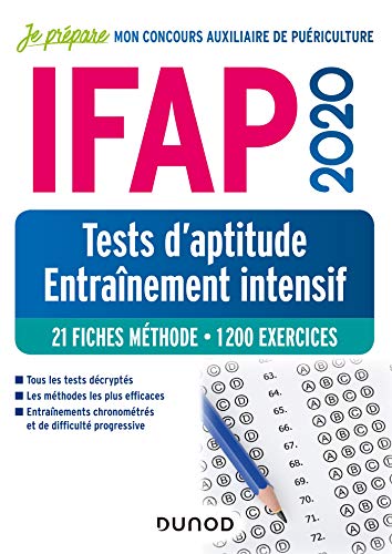 IFAP 2020 - Tests d'aptitude - Entraînement intensif - 21 fiches méthode - 1200 exercices