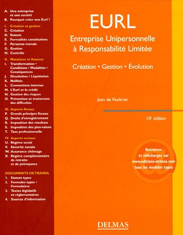 EURL: Entreprise unipersonnelle à responsabilité limitée
