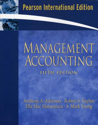 Management Accounting: International Edition
