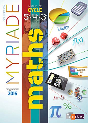 Myriade Cycle 4 - Livre d'exercices de l'élève - Nouveau programme 2016