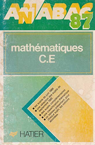 Mathématiques C, E