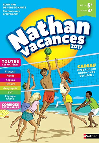 Nathan Vacances 2017 5ème vers 4ème