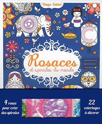 Rosaces et spirales du monde – Livre de 22 coloriages des 5 continents – À partir de 6 ans