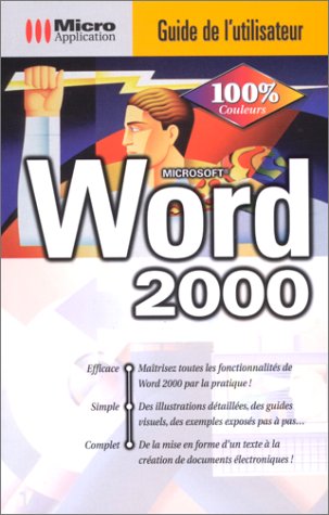 Guide utilisateur Word 2000, cédérom