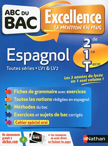 ABC du BAC Excellence Espagnol 2de 1re term