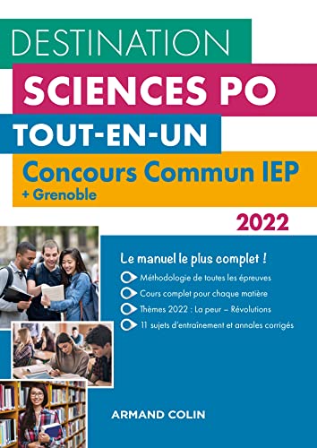 Destination Sciences Po - Concours commun 2022 IEP + Grenoble