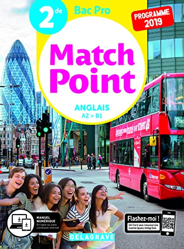 Match Point Anglais 2de Bac Pro (2019) - Pochette élève