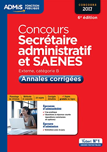 Concours secrétaire administratif et SAENES -Annales corrigées