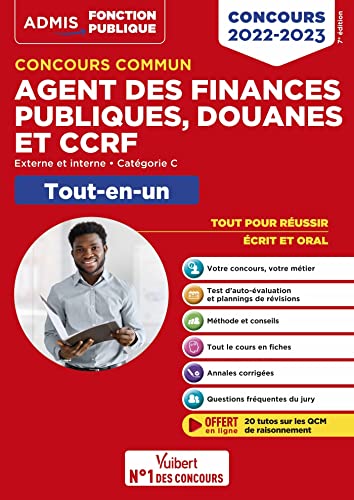 Concours commun Agent des finances publiques, douanes et CCRF - Catégorie C - Tout-en-un: Externe et interne - 2022-2023