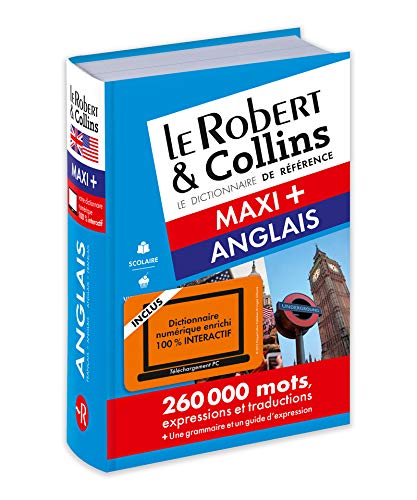 Dictionnaire Le Robert & Collins Maxi Plus anglais et sa version en ligne à télécharger PC