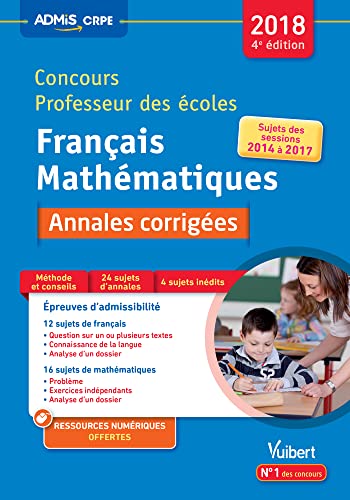 Français Mathématiques Concours Professeur des écoles
