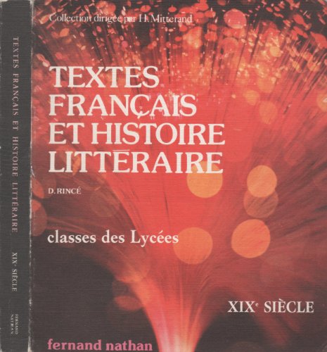 Textes français et histoire litteraire