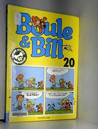 BOULE & BILL TOME 20. Edition spéciale 40ème anniversaire