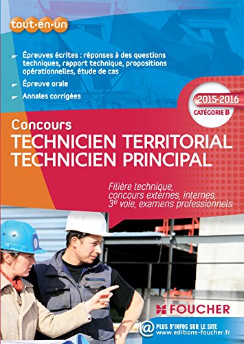 Technicien territorial - Technicien principal Catégorie B - 2015 - 2016