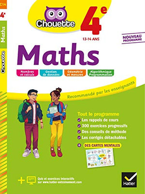 Maths 4e: cahier d'entraînement et de révision