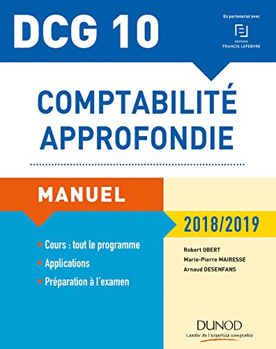 DCG 10 - Comptabilité approfondie - 9e éd. - Manuel - 2018/2019