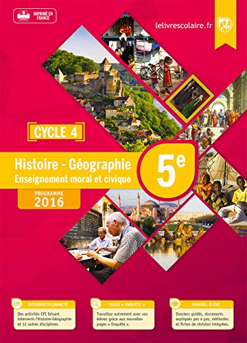 Histoire-Géographie-EMC 5e : Manuel élève