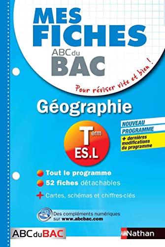 Mes fiches ABC du BAC Géographie Term ES.L