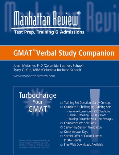 Manhattan Elite Prep Turbocharge Your GMAT: Verbal Study Companion