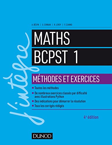 Maths BCPST 1 Méthodes et Exercices