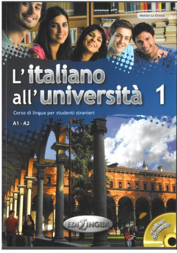 L'italiano all'universita: Libro e quaderno + CD Audio 1 (Level A1-A2)