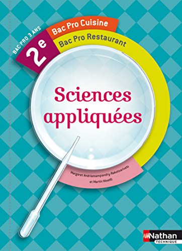 Sciences appliquées 2e Bac pro Cuisine et Restaurant