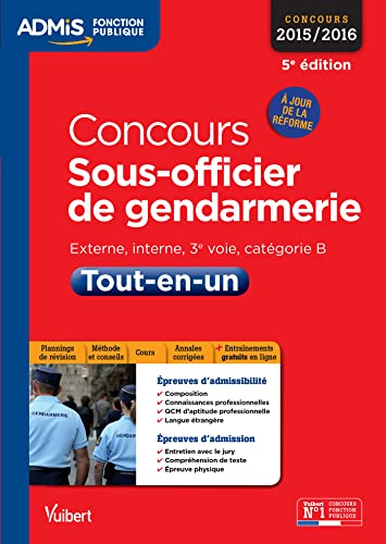 Concours Sous-officier de gendarmerie - Catégorie B - Tout-en-un