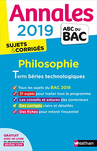 Annales ABC du BAC 2019 - Philo Term STMG