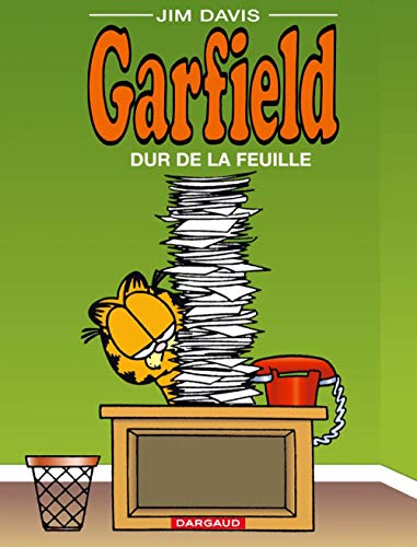 Garfield dur de la feuille
