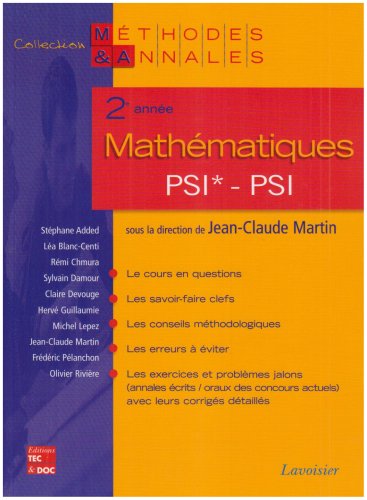 Mathématiques 2e année PSI*, PSI: Licences scientifiques