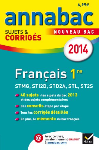 Français 1e séries technologiques STMG, STI2D, STL, ST2S