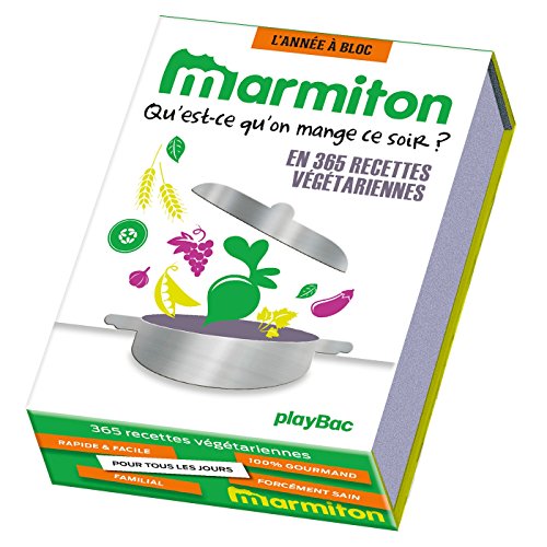 Calendrier 365 recettes Marmiton spécial végétariens - L'Année à Bloc
