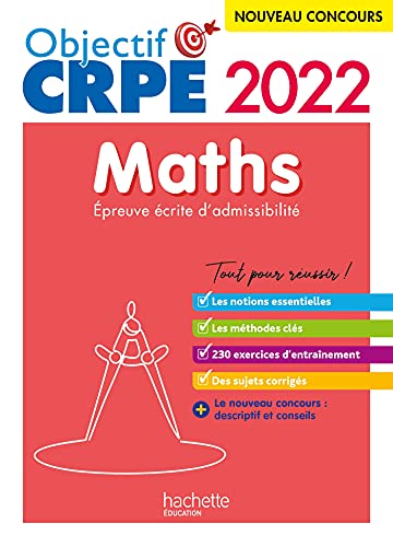 Objectif CRPE 2022 - Maths - épreuve écrite d'admissibilité