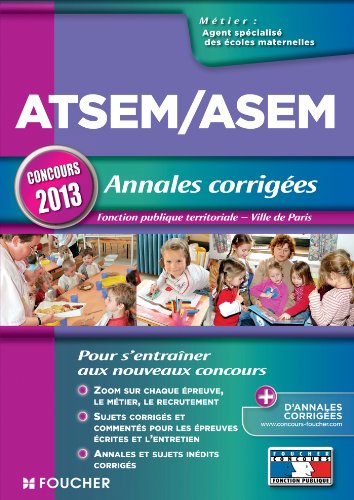 ATSEM/ASEM - Annales corrigés - Concours 2013