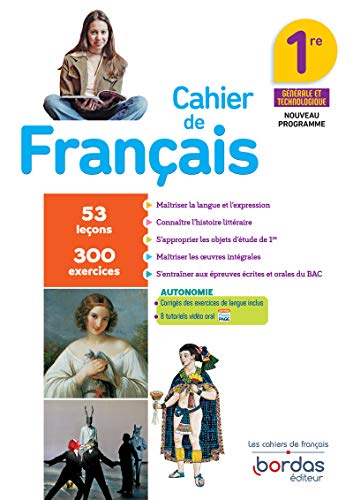 Cahier de Français 1re