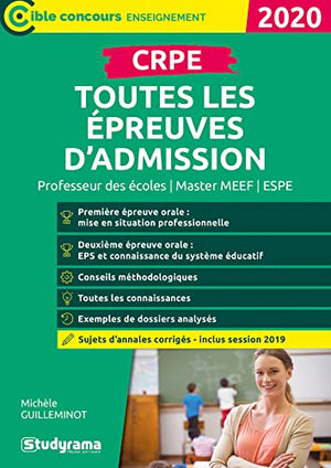 CRPE toutes les épreuves d’admission